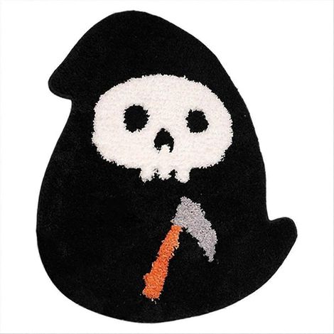 Tapis de bain décoratif d'Halloween, paillasson d'Halloween, tapis antidérapant pour décoration d'Halloween en intérieur et en extérieur (1/5)