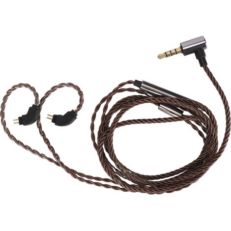 Câble de remplacement pour écouteurs avec micro, connecteur 2 broches 0,78 mm, compatible Weston 1964 UE3X UE18 W4R (1/5)