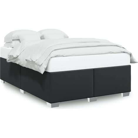 Maison Exclusive - Bettgestell Schwarz 140x200 cm Kunstleder