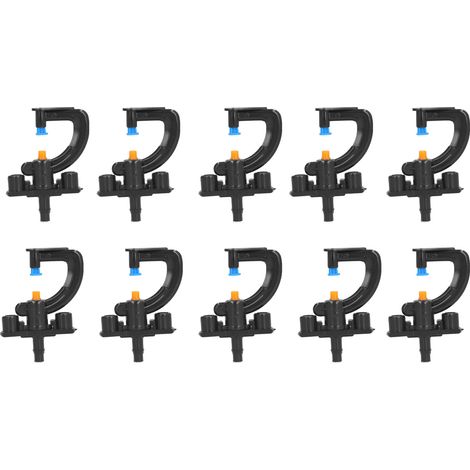 Ensemble de 10 micro-buses de réfraction rotatives de type G pour l'arrosage en serre (1/5)