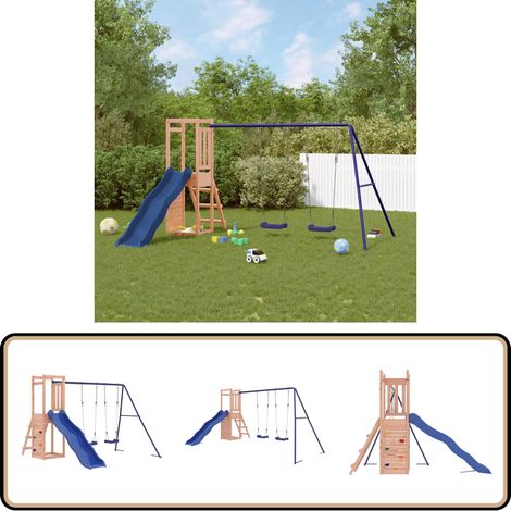Spielturm Massivholz Douglasie - Holzspielplatz - Spielturm - Douglasienholz - Gartenmöbel - Outdoorspiele