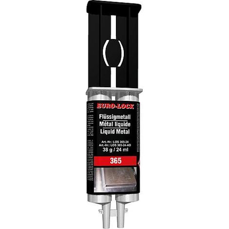 Métal liquide jusqu'à +100°C seringue double avec adaptateur LOS 365 - 24 ml