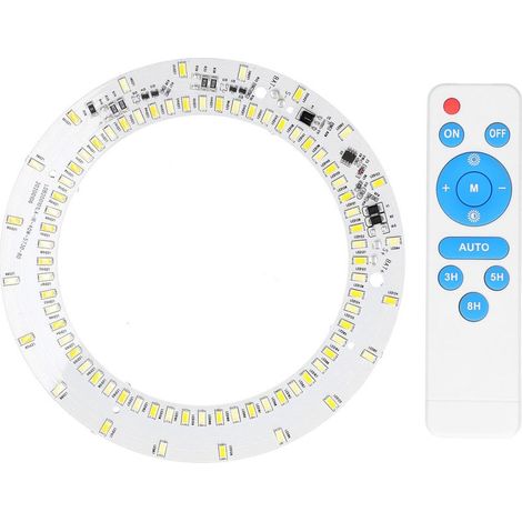 Panneau lumineux 40 W 80 LED 3,2 V/3,7 V, lumière blanche chaude, plafonnier bicolore avec télécommande (1/5)