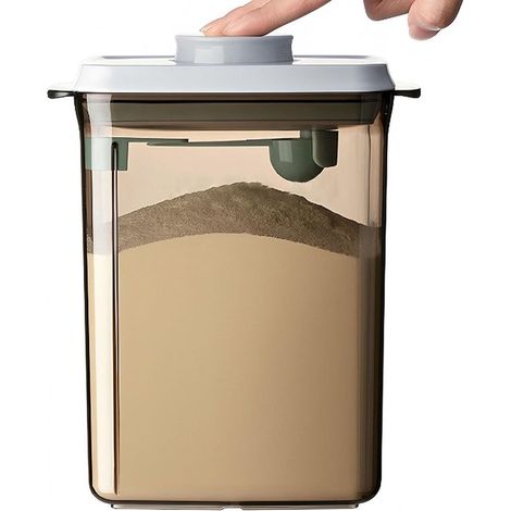 Contenitore per latte in polvere 2300 ml, dispenser per latte in polvere con cucchiaio per conservare latte in polvere, legumi e farina (coloranti per tè, 230 (1/5)