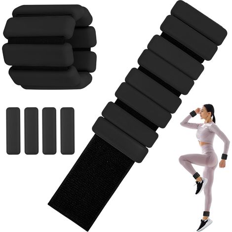 Poids Cheville et Poignet, 2 Pièces (0,45 kg chacun) Ankle Weights, Poids Poignet, Leste Cheville, Poids de Cheville, Poids Pilates, pour Yoga, Danse, Pilates, Aérobic, Marche, Remise en Forme (1/5)