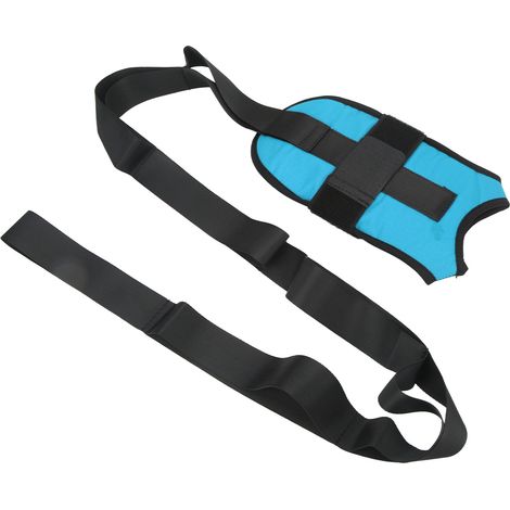 Ensemble de sangles d'étirement pour les jambes, ceinture d'étirement des pieds pour la rééducation des chevilles, l'entraînement et le yoga (bleu) (1/5)