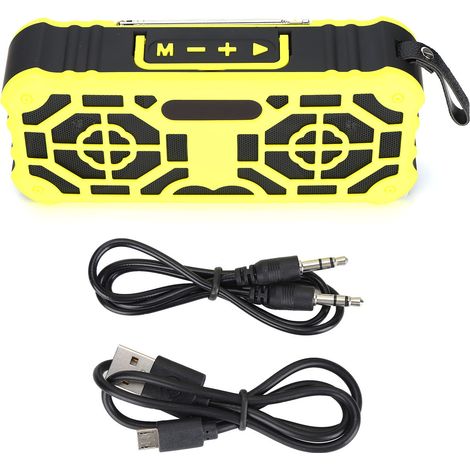 Tragbarer Bluetooth 5.0-Lautsprecher mit Freisprechfunktion und FM-Radio, kabelloser Lautsprecher
