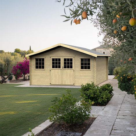 Casetta in legno da giardino rettangolare 478x398 cm