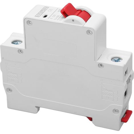 Disjoncteur miniature 1P, pouvoir de coupure 6000 A, Safe PA66, petit disjoncteur à courant continu 250 V CC, 6 A