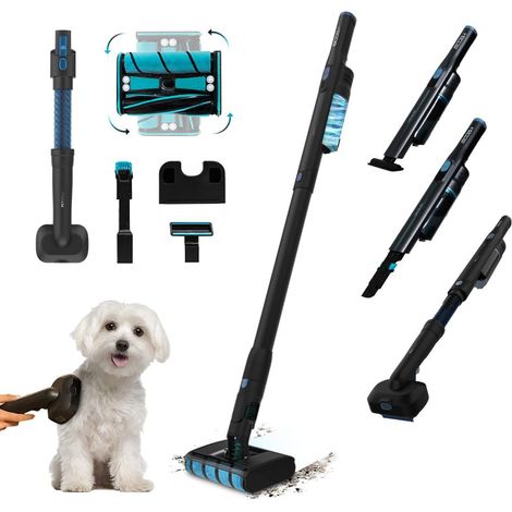 Aspirateur Balai Scoba 2100 Twice Animal, Moteur Digital Brushless, 20 kPa d'Aspiration, 210W, Conception Légère, Tête Motorisée Dual Brush, Brosse pour Animaux. (1/5)
