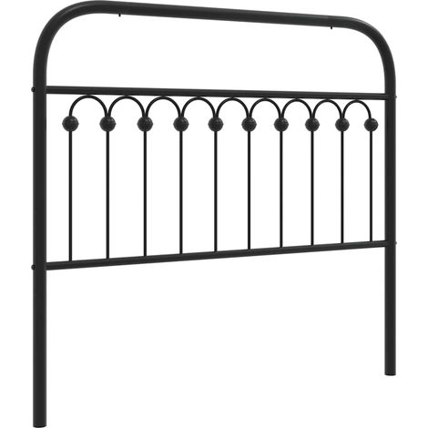 Maison Exclusive - Ersatz-Kopfteil Metall Schwarz 107 cm