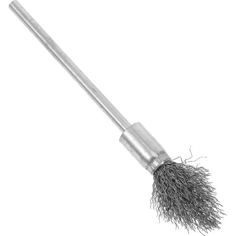 Brosse Métallique Longue Tige Pour Perceuse Accessoire De Ponçage Roue À Fil Grossier Nettoyage Antirouille Polissage Efficace Tête Fine Durable 6.69X1.18X0.59In (1/5)