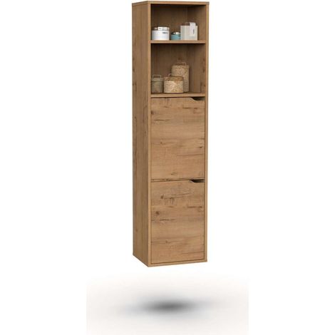 Columna para baño Nadia acabado roble gold, 150 cm(alto) 36,5 cm(ancho) 30 cm(largo)