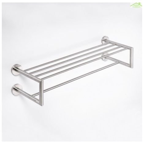 Etagère porte-serviettes avec double trapèze NEO 65x15,5x22,5 cm (1/3)