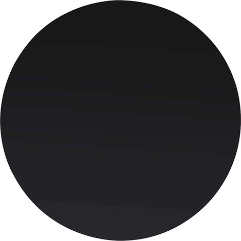 Table Top Black Tempered Glass 600 mm Diameter Heat-resistant vidaXL