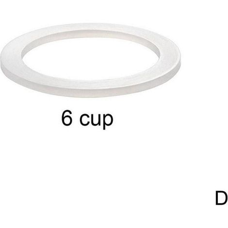 Joint D'Etanchéité En Silicone Pour Cafetière Moka - 6 Tailles Disponibles - Blanc - 1 Pièce (1/5)