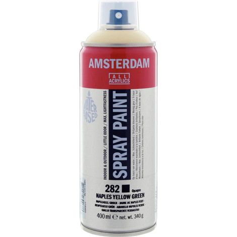 Bombe de peinture Amsterdam 400 ml jaune de naples vert (1/2)
