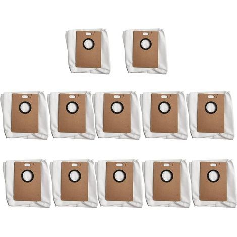 Lot de 12 sacs à poussière, pour robot aspirateur Tapo RV30 Max Plus, accessoires d'aspirateur Tapo RV20 Max Plus RVA202, grande capacité, en tissu non tissé, pièce de rechange (1/5)