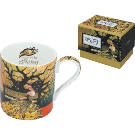 Taza de porcelana Carmani de 340 ml - motivo inspirado en las pinturas de G. Klimt (1/5)