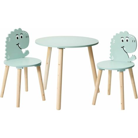 Set di tavolo e sedie per bambini a tema dinosauri (1/3)