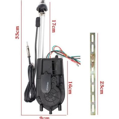 Antenne automatique pour voiture – Mât en acier inoxydable – Réception AM/FM – Installation facile – Signal amélioré (1/4)