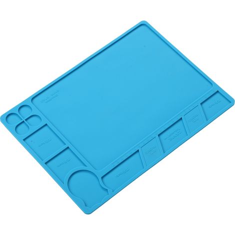 Tapis de travail magnétique isolant en silicone résistant à la chaleur pour soudure et réparation magnétique (1/5)