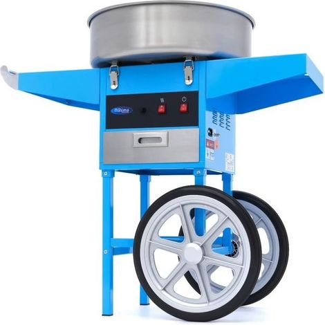 Machine à barbe à papa - diamètre 52 cm - Bleu - avec chariot - Maxima (1/5)