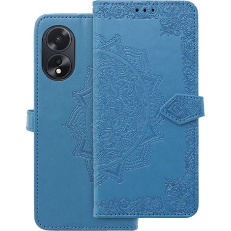 Custodia a libro per Oppo A58 4G, Mandala, blu (1/5)