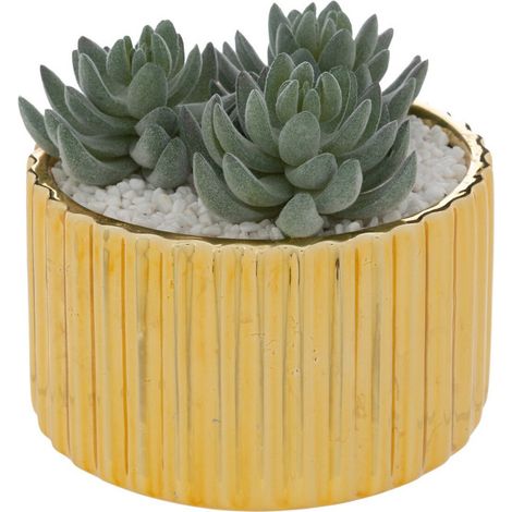 Plante Artificielle en Pot "Le Collectionneur" 14cm Or (1/2)