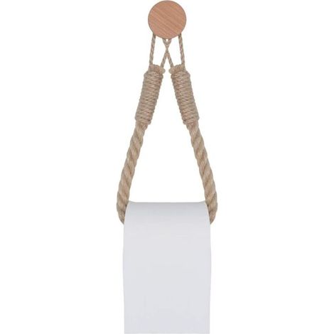 Vintage Toilettenpapierhalter aus Hanfseil fürs Badezimmer (Stil C)