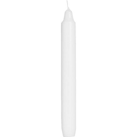 Bolsius Kronenkerze weiß, Höhe 18 cm, Ø 2,1 cm Kerze Stabkerze 8er Pack (1/2)