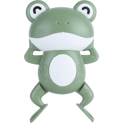 Giocattoli da bagno rane carino corona Giocattolo galleggiante per bambini, vasca (Verde) (1/5)