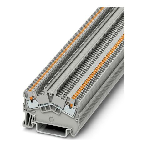 Bloc de jonction de traversée Phoenix Contact PTS 1.5/S, 1.5mm², Enfichable, Gris