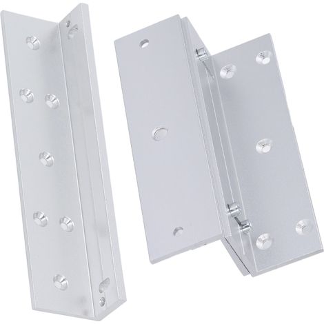 Serrure électromagnétique ZL, force de maintien 180 kg, 168 mm, ensemble de poignées de serrure électromagnétique en alliage d'aluminium pour portes s'ouvrant vers l'intérieur (1/5)
