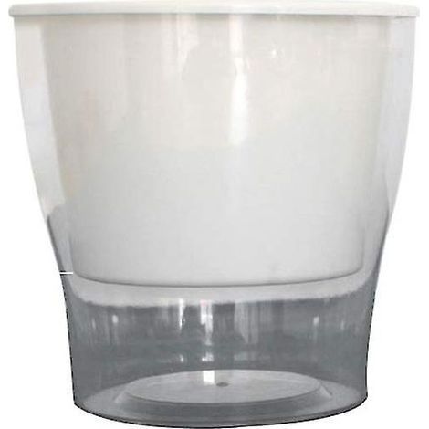 Pot de fleurs en résine transparente pour plantes hydroponiques, stockage d'eau automatique, absorption (1/3)