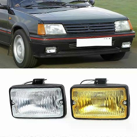 Phare antibrouillard avant, feu de jour, projecteur, accessoires auto pour Peugeot 205 GTI CTI 106 306 Mi16 H3