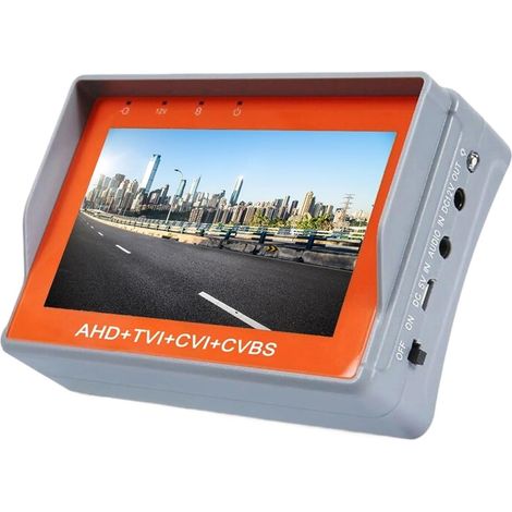 Testeur de caméra 4K IV8W, Moniteur de vidéosurveillance 5 Pouces, testeur de caméra analogique 8MP AHD/CVI/TVI CVBS avec entrée VGA UTP CFTV(TI-ACT9537W-EU) (1/5)