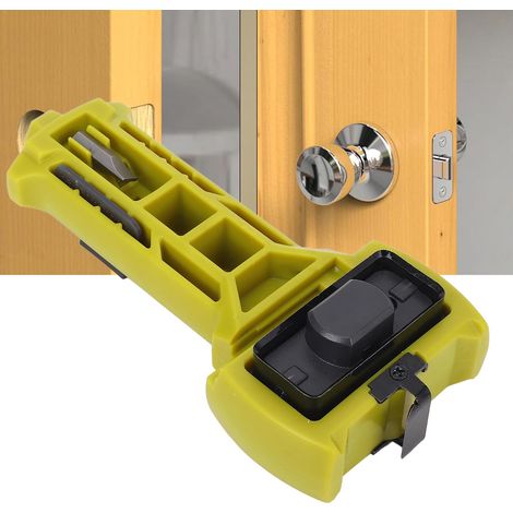 Outils de mortaisage pour porte permettant un traçage et un burinage précis des verrous. Kit de montage pour verrous carrés ou ronds. Portes de 35 mm ou 44 mm d'épaisseur avec outils de traçage et de (1/5)