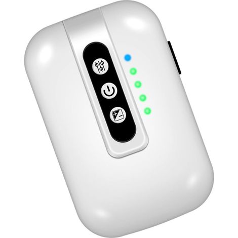 Pompe à Air pour Aquarium USB Rechargeable à Double Alimentation Chambre Stable, Puce Intelligente, Capacité 1800ma, Plastique et Silicone, pour Bac à Poissons (1/5)