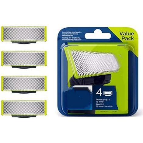 Lames de rechange 4pcs compatibles Philips OneBlade QP240/QP2520/QP2620-Produit compatible (1/4)