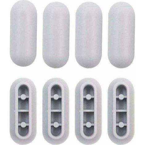 4-teiliges universelles WC-Sitzpuffer-Set, WC-Sitzpuffer-Ersatz aus Kunststoff (1/3)