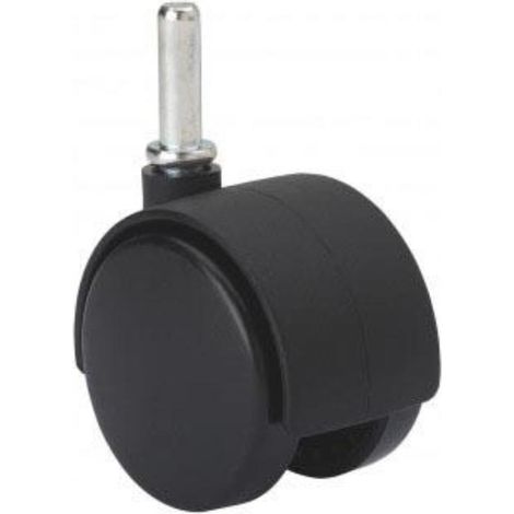 RUEDAS ALEX rueda giratora espiga lisa m8x26 31dk50 poliamix negro (1/5)