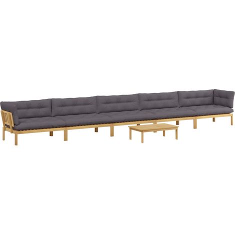 Maison Exclusive - 6 Stück Garten Pallet Sofa Einheiten Massivhol