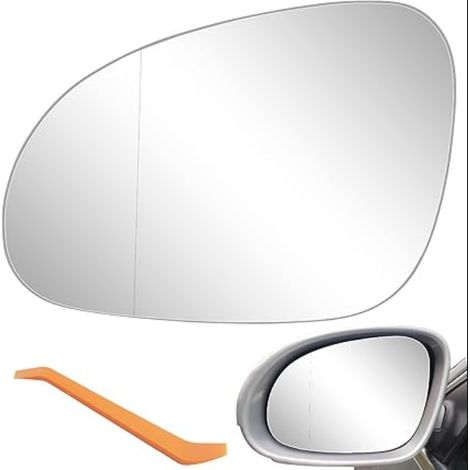 Verre de Rétroviseur Pemplacement 5 B6 5 2006-2010 avec Plaque Support Extérieur Voiture Chauffant Asphérique Côté Conducteur - Gauche (1/5)