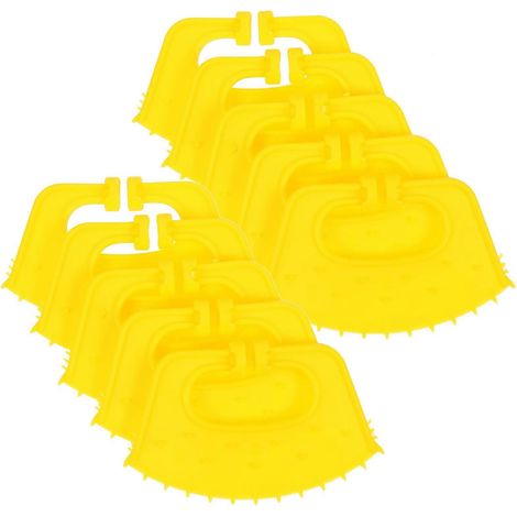 Lot de 10 pinces nasales pour veaux, outil de sevrage en plastique, fournitures pour le sevrage des veaux (1/4)