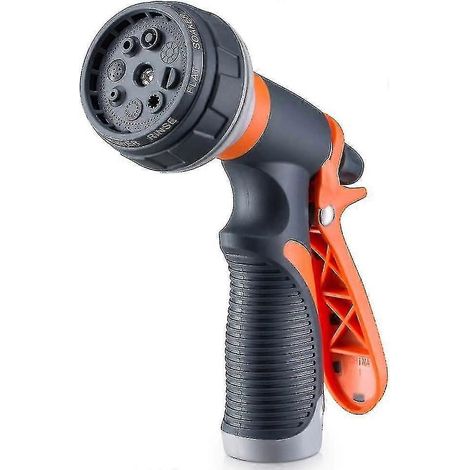 Garden Hose Nozzle, Heavy Duty Hose Nozzle With 8 Adjustable Watering Patterns (1/5)