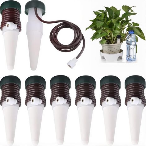 Lot de 8 Globe Arrosage, Débit Réglable, Céramique Plastique, Intérieur Extérieur