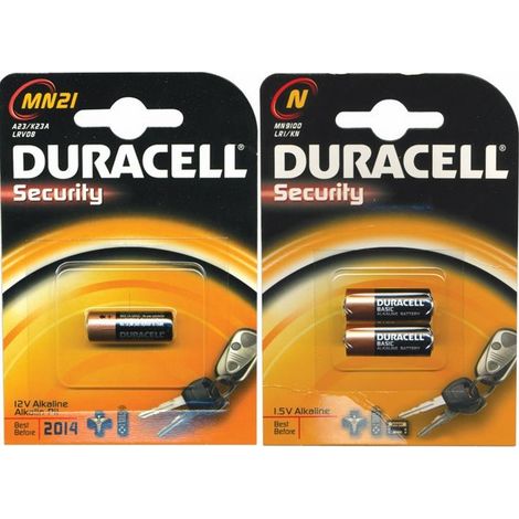 Batteria Alkalina per Telecomando Duracell N MN9100 1,5V conf. 5 Blister da 2Pz (1/2)