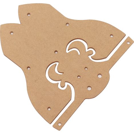 Gabarit acrylique transparent en forme de veau à faire soi-même, outils de travail du cuir avec couche protectrice pour la fabrication de pendentifs. Cadeau idéal. (1/5)