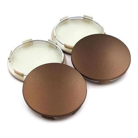 Wheel Centre Caps Hub Covers 60 mm Car Hubcaps ABS Plastic Trims Accessories Cars (Dark Bronze) (1/5)